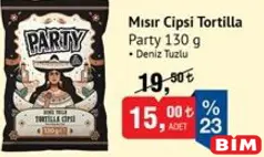 PARTY MISIR CİPSİ TORTİLLA 130 G